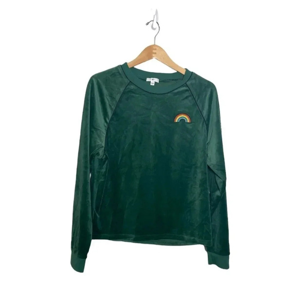 BP Green Velour Green Pride Sweatshirt Size Small - Picture 5 of 10